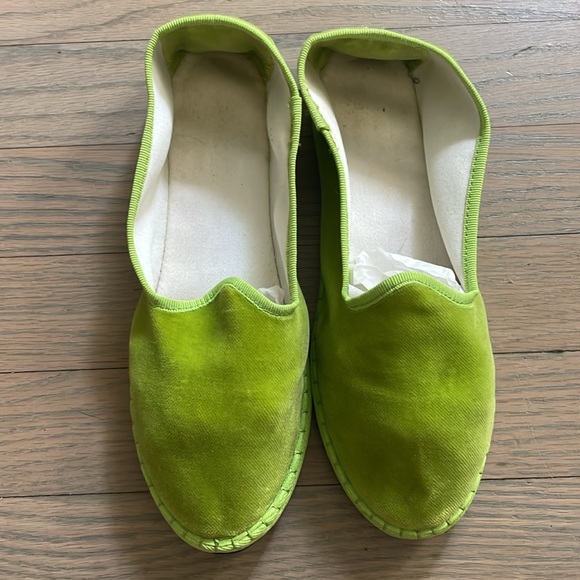 Friulane Slippers Green Velvet - Picture 3 of 4